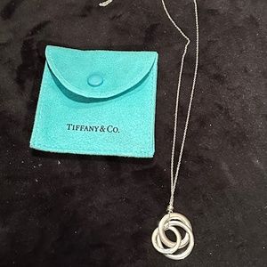 Authentic Tiffany & Co interlocking circle necklace